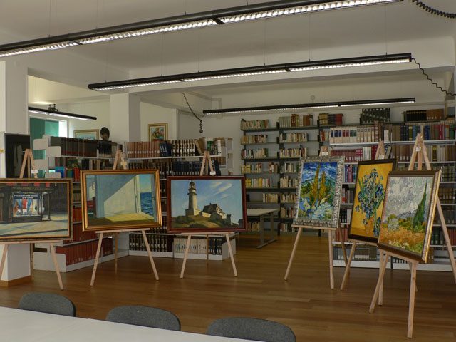 Mostra pittorica in biblioteca